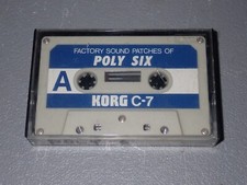 Korg Factory Sound Patches of Poly Six, Korg C7, Cassette Tape