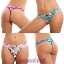 Women's Smooth Thong Underwear Lingerie Flowers No Marks New ZL35041