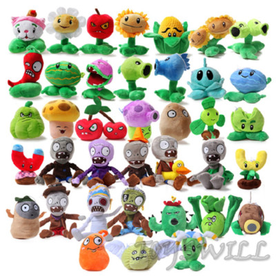 Plants vs Zombies 2 PVZ Figures Plush Kids Staff Toy Stuffed Doll Gift 13cm-35cm
