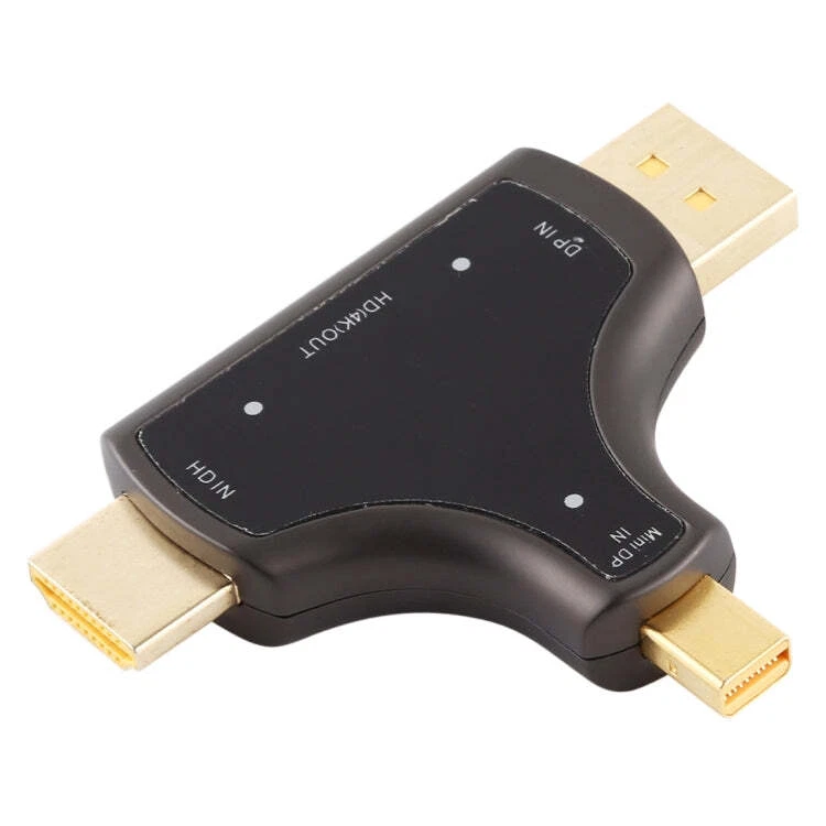 D62A DisplayPort + Mini DP + HDMI Male to HDMI Female 3 in 1 Adapter, D62A - Image 2 of 4