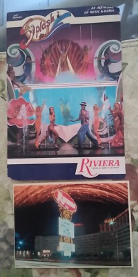 2 VERY NICE POSTCARDS FROM THE RIVIERA HOTEL & CASINO LAS VEGAS