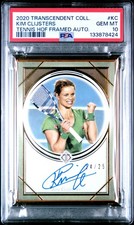 2020 #KC KIM CLIJSTERS 14/25 PSA 10 AUTO