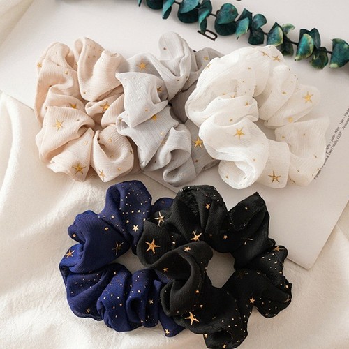 Women Girls Sweet Bright Print Elastic Hair Rubber Bands Ponytail Holder!*
