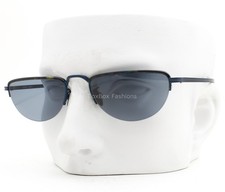 Giorgio Armani Half-Rim Sunglasses Matte Havana Blue AR 6166J 3342/19 with Case