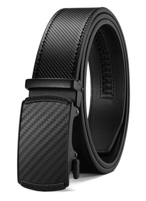 Mens Belt Leather Ratchet Belt - Customizable Fit, Effortless Style (35mm)