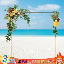 Metal Flower Balloon Frame Square Wedding Arch Backdrop Metal Stand Decor