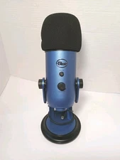 Blue Yeti Multi-Pattern USB Microphone - Blue Untested 