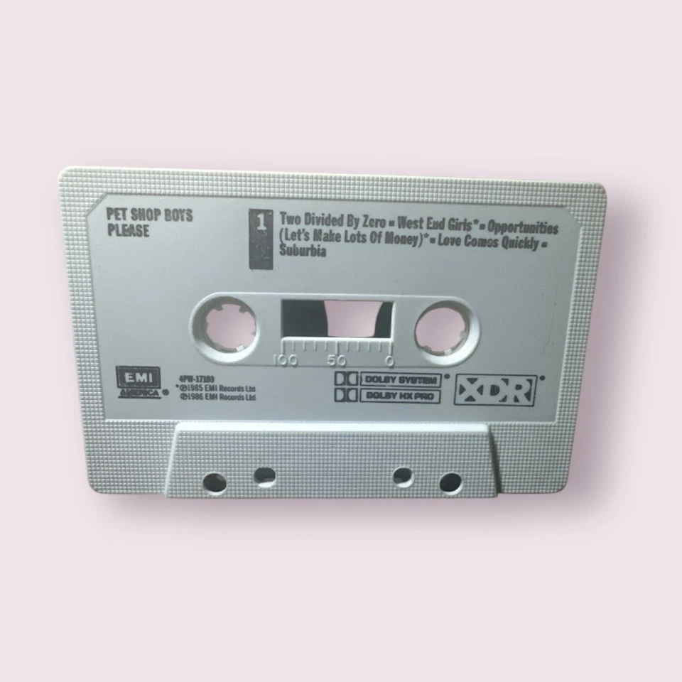 PET SHOP BOYS Please Cassette Tape 1986 EMI America Synthpop New Wave Vintage Foto 4 de 4