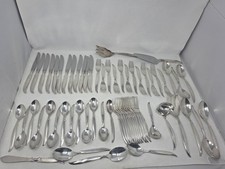 Lot of 64 International 1847 Rogers Flair 1956 Silverplate Flatware