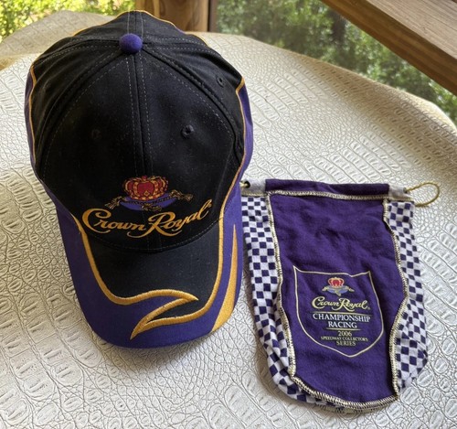 Crown Royal Championship Racing Hat Cap + Bag Embroidered Event Swag USA 2006