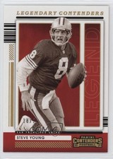 2021 Panini Contenders Legendary Gold 18/25 Steve Young #LGD-SYO HOF 1cx3