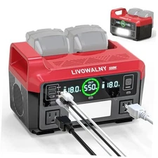 550W Power Station Compatible with 1PC 550W For Milwaukee 18V Battery