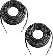 2Pcs 50 Feet Professional Speaker Cables, Pair 50 ft 12 Gauge 1/4 50ft, 50ft
