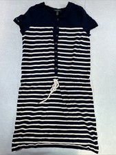 Lauren Jeans Co Ralph Lauren Striped Women’s Navy/white Nautical Dress Size M