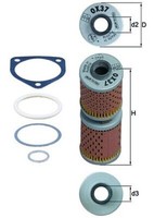 ÖLfilter Mahle OX 37D Filtereinsatz FüR BMW 80 60 65 90 45 75 100 41,5Mm 247 248