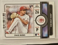 2026 Topps Series 1 Chase Burns Big Ticket Player Cincinnati Reds #BTP-24 RC