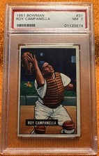 Bowman 1951 Roy Campanella #31 Brooklyn Dodgers PSA NM 7 Baseball Card