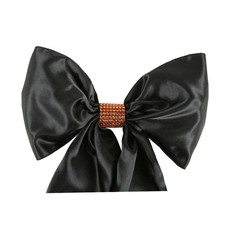 100 Orange Rhinestone Bow Covers - 8 Row - wedding chair sash reusable