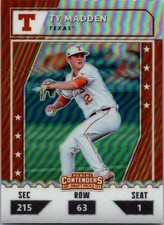 2021 Panini Elite Extra Edition #CTO-TY Ty Madden College Tickets Optic