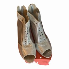Women Summer Mesh Peep Toe Boots Rhinestone High Heels Sandals Pumps wedding