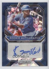 2021 Panini Prizm Rookie Navy Blue Cracked Ice 17/25 Sherten Apostel Auto 2r8