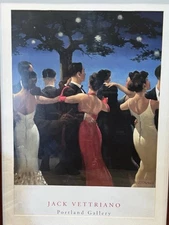 JACK VETTRIANO Waltzers 31.5" x 23.75" Offset Lithograph 2000 Contemporary PRINT