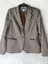 Tommy Hilfiger Fully Lined Blazer Brown Plaid Blazer Size: See Measurements