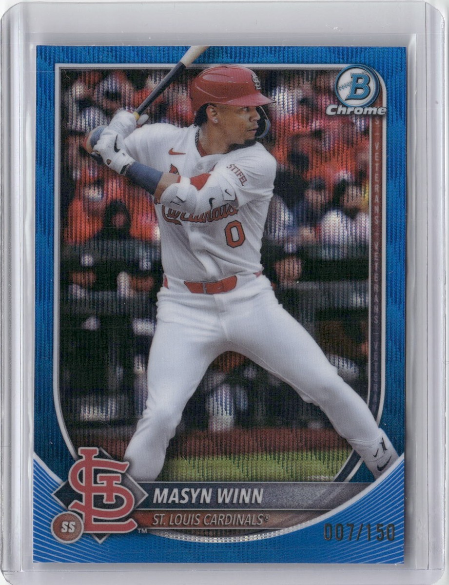 2025 Bowman Chrome #64 Masyn Winn Blue Wave #/150 | eBay