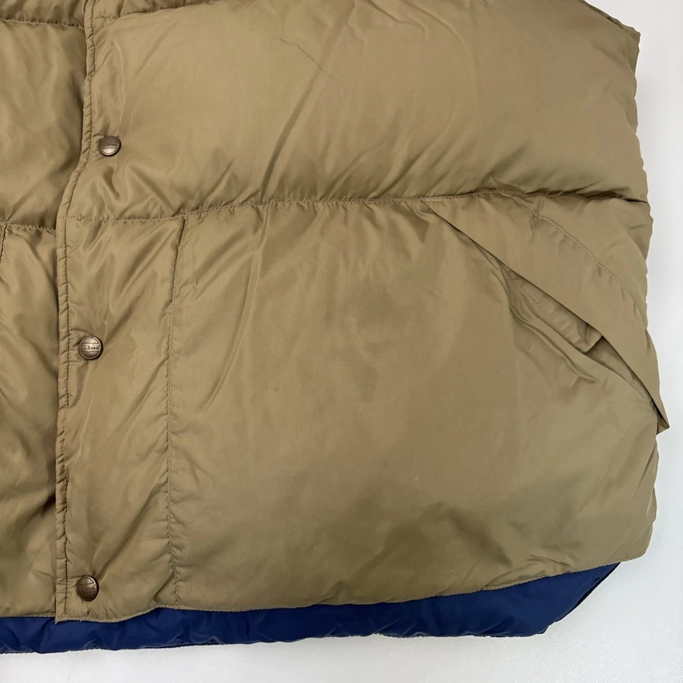 Винтажный LL BEAN жилет мужчин XXL утка вниз жилет пуховик упаковываемый на открытом воздухе поход - Изображение 4 из 4