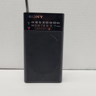 Sony ICF-P26 Portable Pocket FM/AM Radio Built-in Speaker - Tested & Working