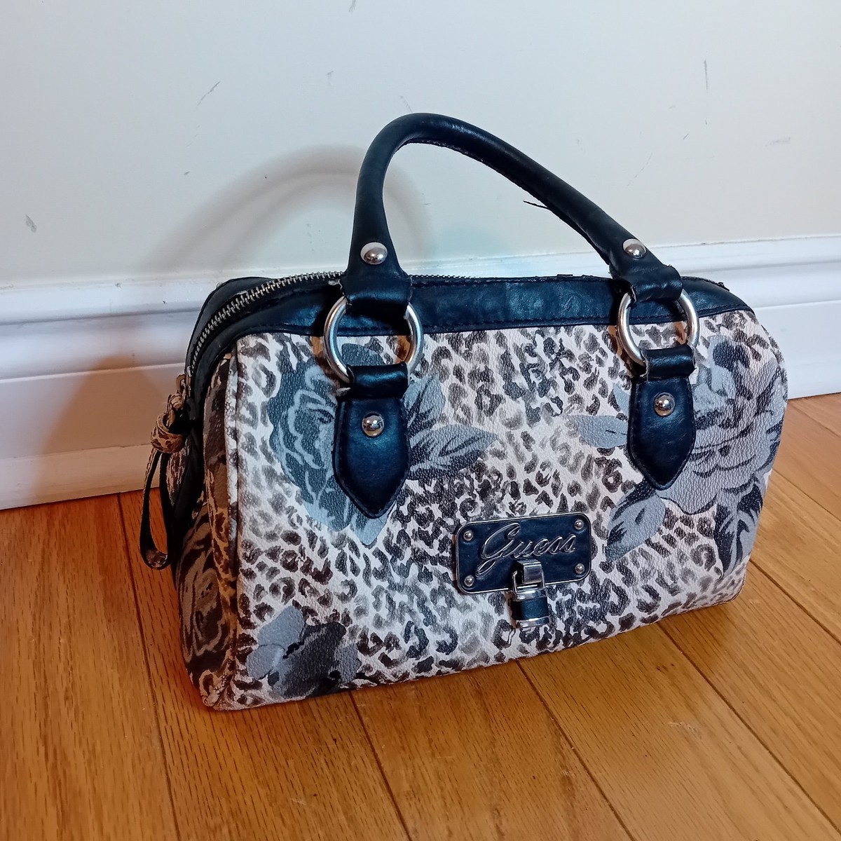 バッグ archive GUESS hand bag y2k leopard VINTAGE GUESS LEOPARD PRINT Y2K HANDBAG – 777ST.