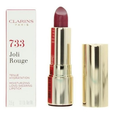 Clarins Joli Rouge Moisturising Long Wearing Lipstick 733 Soft Plum 3.5g (2549)