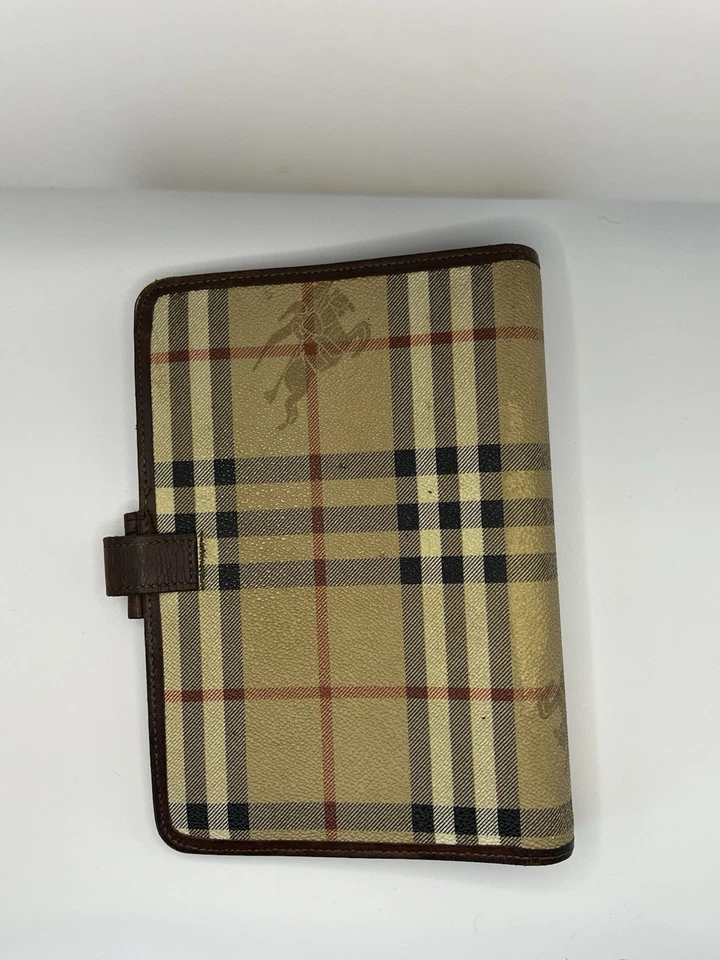 Burberry Vintage Leather Binder Agenda Planner - Image 3 of 4