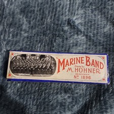 M.Hohner Marine Band Harmonica No. 1896 A440, Vintage, Made in Germany