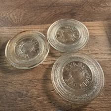 Lot 3 Atlas E-Z Seal Glass Jar Lid Inserts #8 Canning Mason Replacement