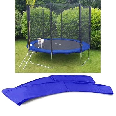 RAMROXX 305cm Trampolin Sprungfedern Schutz Abdeckung Blau