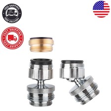 Multi-Thread Kitchen Faucet to Garden Hose Adapter - Chrome 3/4 Inch Solution