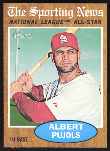 Albert Pujols #390 2011 Topps Heritage card
