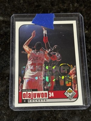  1998-99 Upper Deck UD Choice Choice Reserve Hakeem Olajuwon #51 HOF 