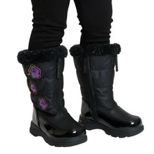 Totes Toddler Girls Floral Design Waterproof Snow Winter Boots Black Size 6M
