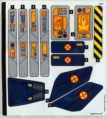 LEGO STICKER SHEET ONLY 76281 X-MEN X-JET New from set