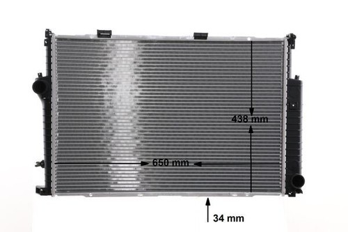 RADIATOR ENGINE COOLING CR 287 000S FOR BMW 8E315E347E32 M62B44 4.4L M60B40 4.0L - Picture 3 of 18