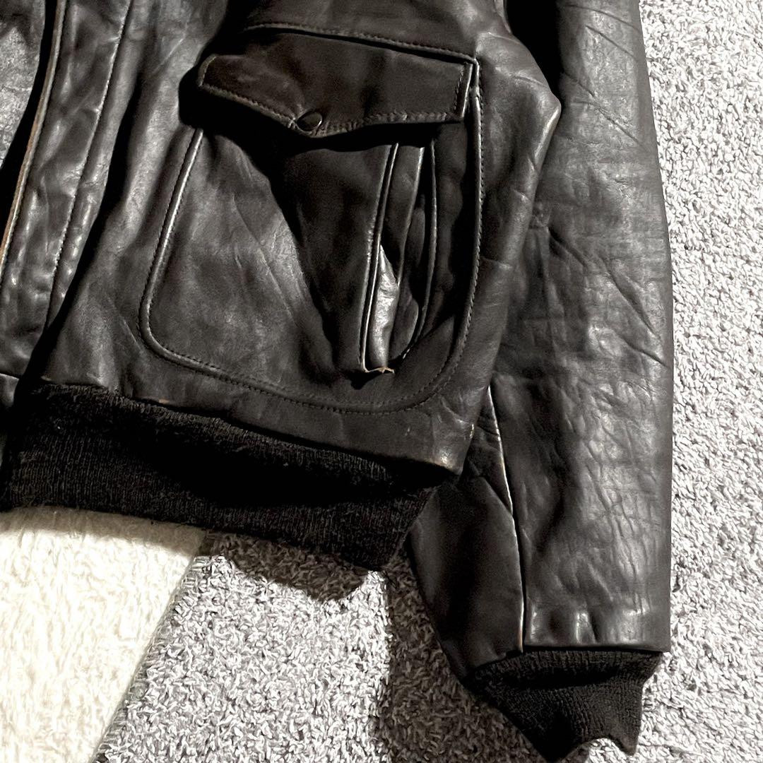 Schott Vintage 60s-80s G-1 Flight Jacket Dark Brown Leather Schott Vintage 60s-80s G-1 Flight Jacket Dark Brown Leather