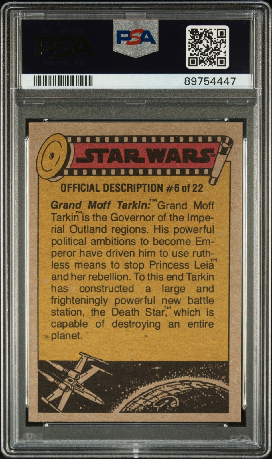 1977 TOPPS STAR WARS LUKE DECIDES TO LEAVE TATOOINE! #198 PSA 8 view 3