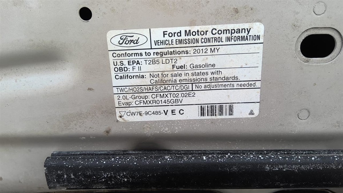 2012 - 2013 Ford Edge Engine 2.0L VIN 9 8th Digit Turbo | eBay