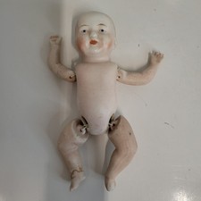 Antique Early 1900's Victorian Germany All Bisque Miniature Doll 7" 8903/I P2/I