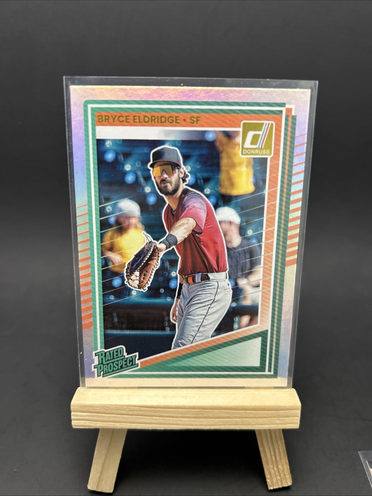 2025 Donruss Baseball #185 Bryce Eldridge Silver Holo Foil Rated Prospect Giants
