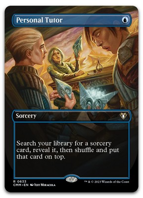 Personal Tutor (Borderless) #633 (NM) Commander Masters CMM Magic MTG