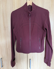 Lululemon cropped nulu Define Jacket Burgundy Size US12
