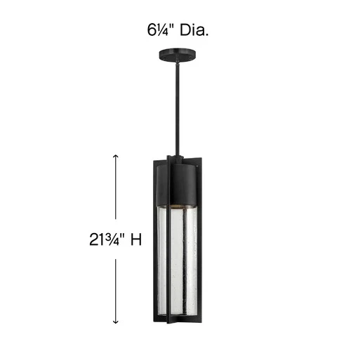 Hinkley Shelter 21 3/4" High Black LED Outdoor Hanging Light - Picture 4 of 8